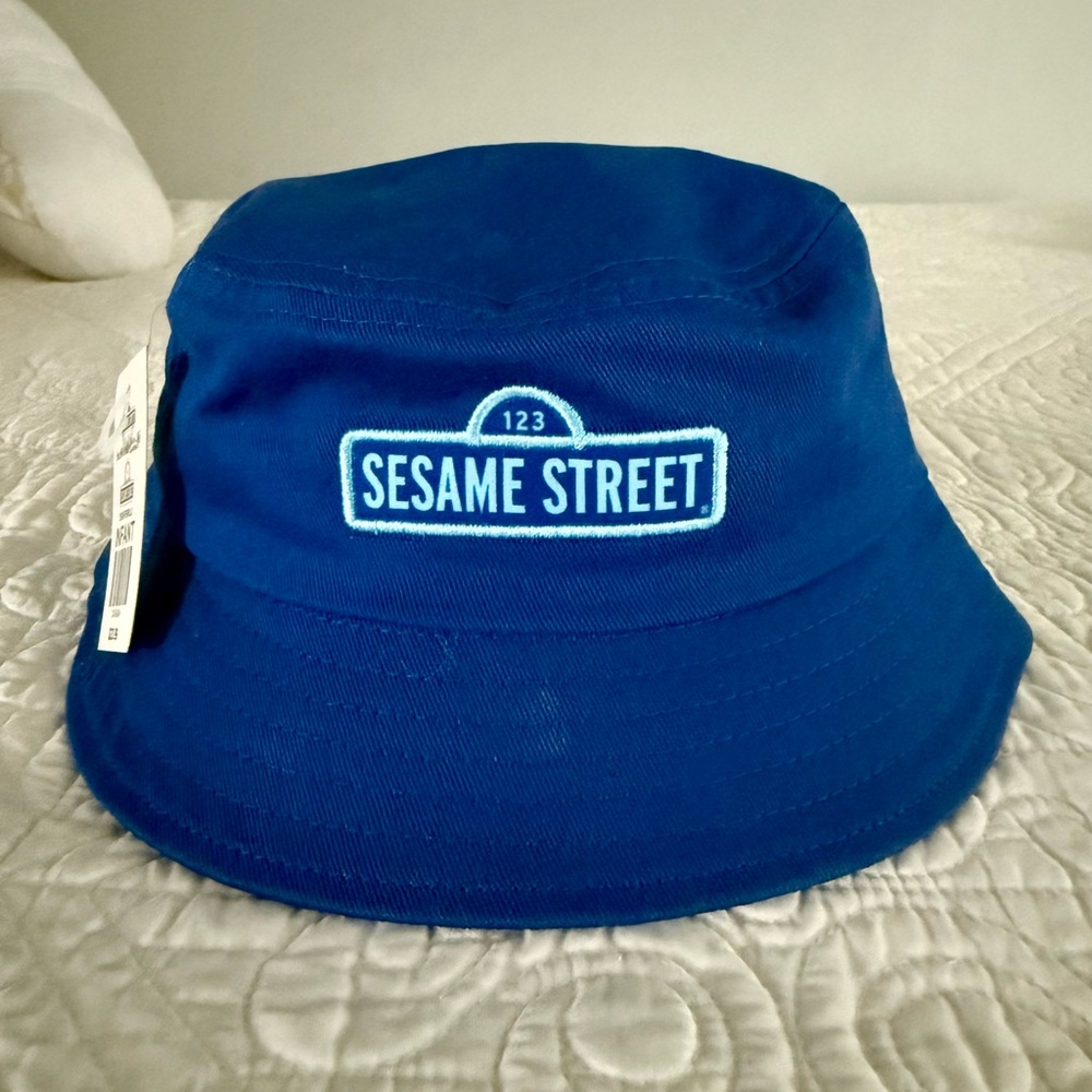 Sesame Street Blue Infant Bucket Hat